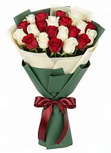 Микс из красных и белых роз в Сенгилее Букет Микс из красных и белых роз в Сенгилее