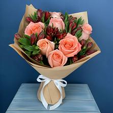 Букет цветов из:  Розы и Альстромерии в Сенгилее