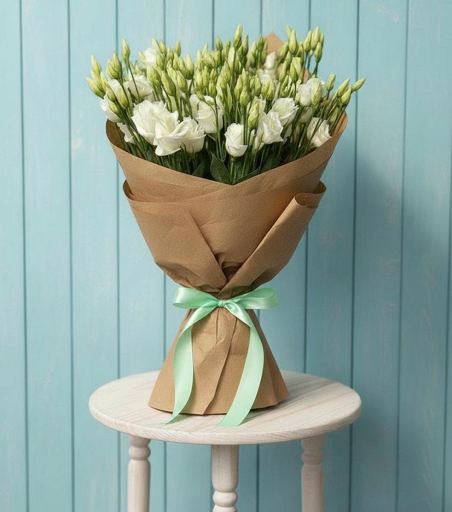 Букет Утренняя Свежесть в Сенгилее Букет цветов из: Лизиантусы в Сенгилее